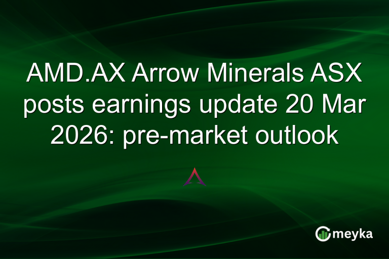AMD.AX Arrow Minerals ASX posts earnings update 20 Mar 2026: pre-market outlook