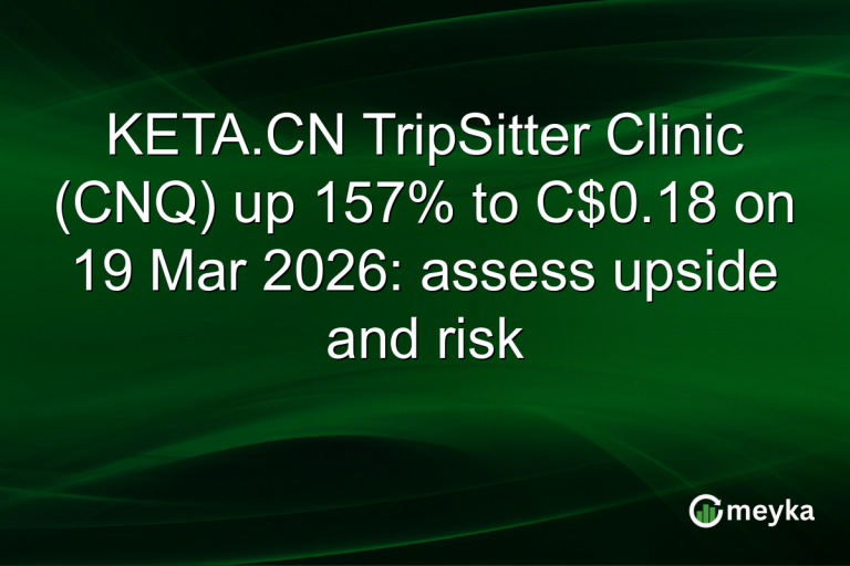 KETA.CN TripSitter Clinic (CNQ) up 157% to C$0.18 on 19 Mar 2026: assess upside and risk