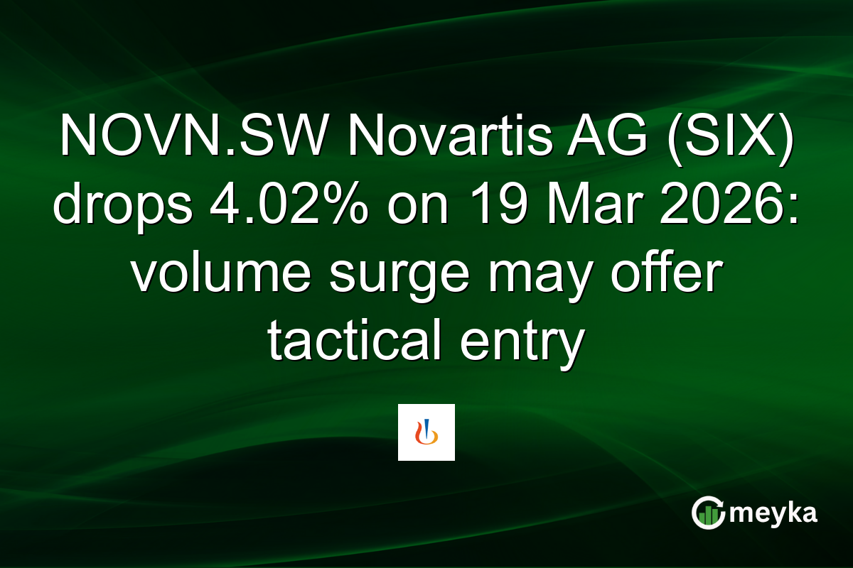 NOVN.SW Novartis AG (SIX) drops 4.02% on 19 Mar 2026: volume surge may offer tactical entry