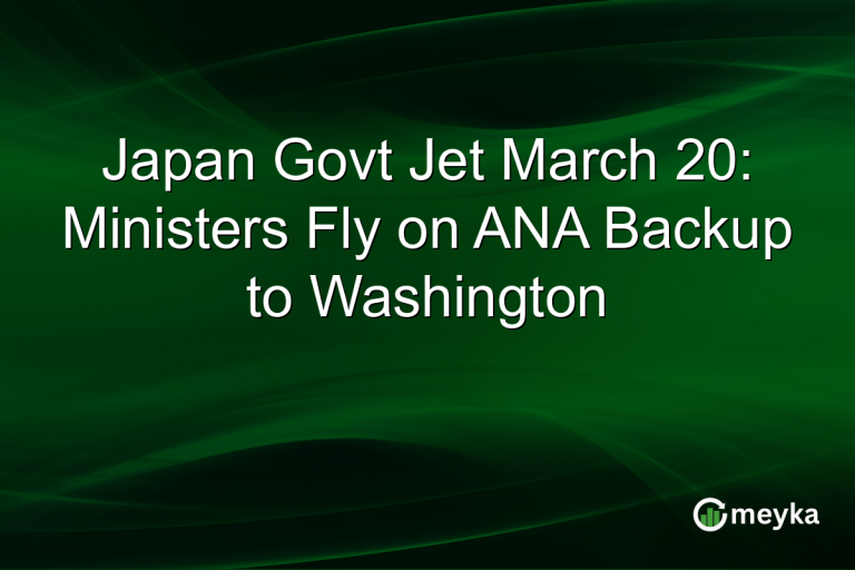 Japan Govt Jet March 20: Ministers Fly on ANA Backup to Washington