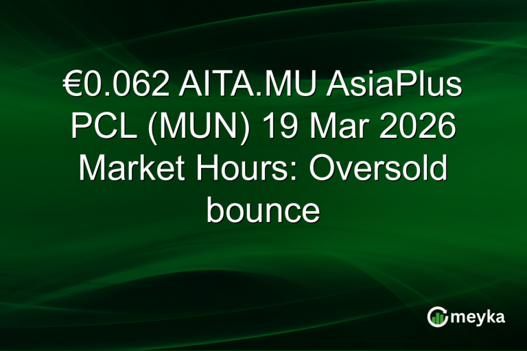 €0.062 AITA.MU AsiaPlus PCL (MUN) 19 Mar 2026 Market Hours: Oversold bounce