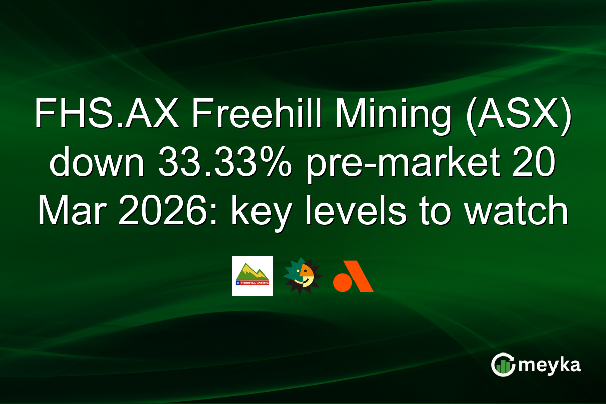 FHS.AX Freehill Mining (ASX) down 33.33% pre-market 20 Mar 2026: key levels to watch