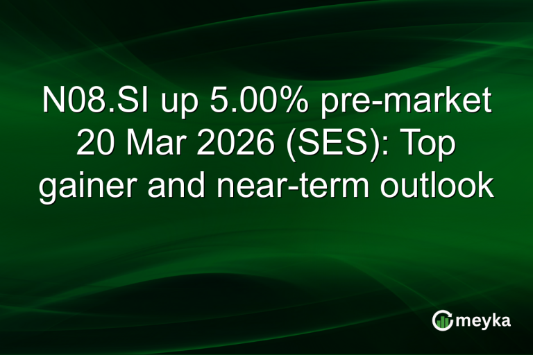 N08.SI up 5.00% pre-market 20 Mar 2026 (SES): Top gainer and near-term outlook
