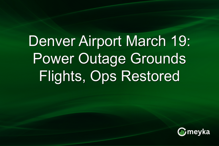 Denver Airport March 19: Power Outage Grounds Flights, Ops Restored