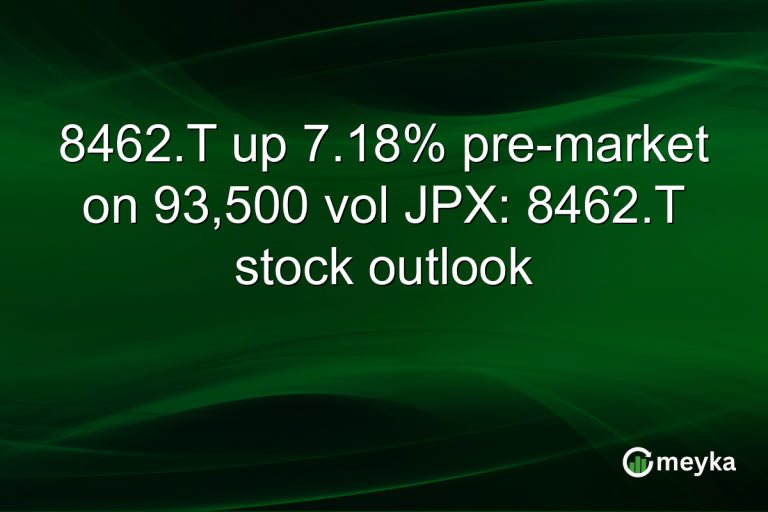 8462.T up 7.18% pre-market on 93,500 vol JPX: 8462.T stock outlook