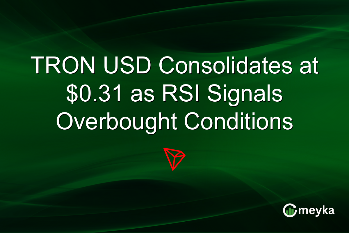 TRON USD Consolidates at $0.31 as RSI Signals Overbought Conditions