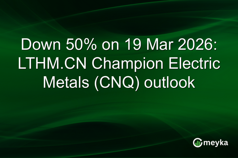 Down 50% on 19 Mar 2026: LTHM.CN Champion Electric Metals (CNQ) outlook