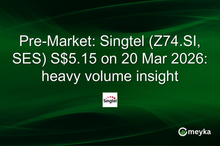 Pre-Market: Singtel (Z74.SI, SES) S$5.15 on 20 Mar 2026: heavy volume insight