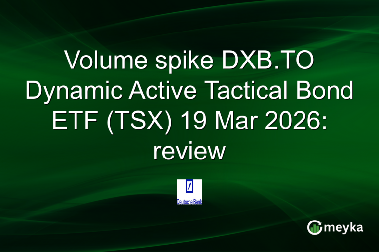 Volume spike DXB.TO Dynamic Active Tactical Bond ETF (TSX) 19 Mar 2026: review