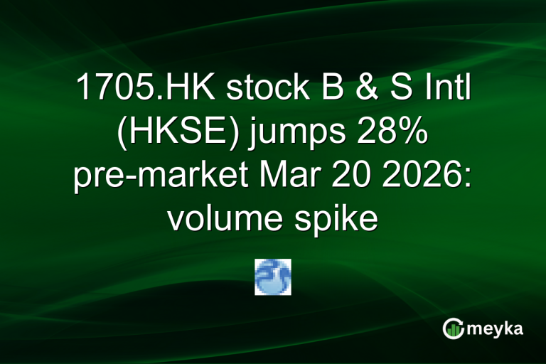 1705.HK stock B & S Intl (HKSE) jumps 28% pre-market Mar 20 2026: volume spike