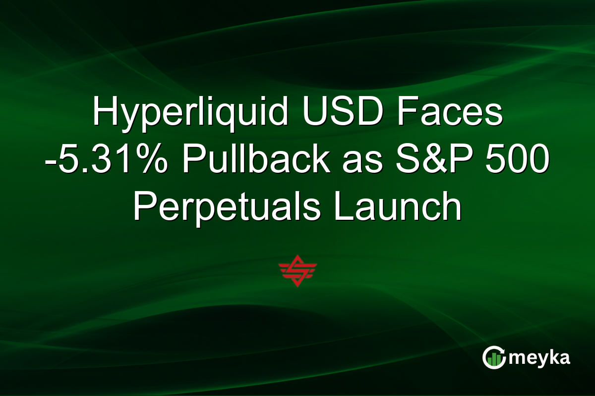 Hyperliquid USD Faces -5.31% Pullback as S&P 500 Perpetuals Launch