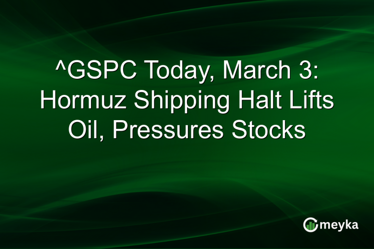 ^GSPC Today, March 3: Hormuz Shipping Halt Lifts Oil, Pressures Stocks