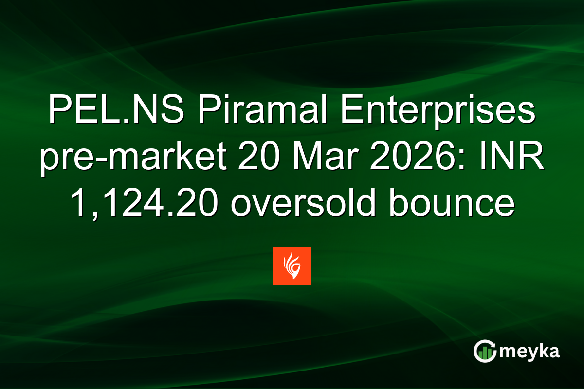 PEL.NS Piramal Enterprises pre-market 20 Mar 2026: INR 1,124.20 oversold bounce