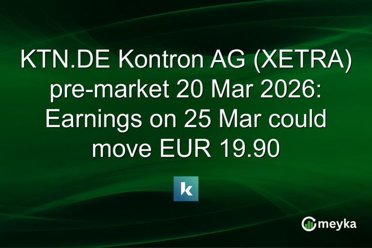 KTN.DE Kontron AG (XETRA) pre-market 20 Mar 2026: Earnings on 25 Mar could move EUR 19.90