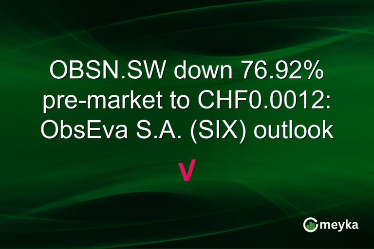 OBSN.SW down 76.92% pre-market to CHF0.0012: ObsEva S.A. (SIX) outlook