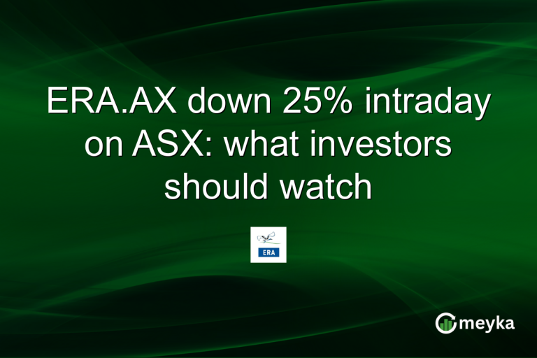 ERA.AX down 25% intraday on ASX: what investors should watch