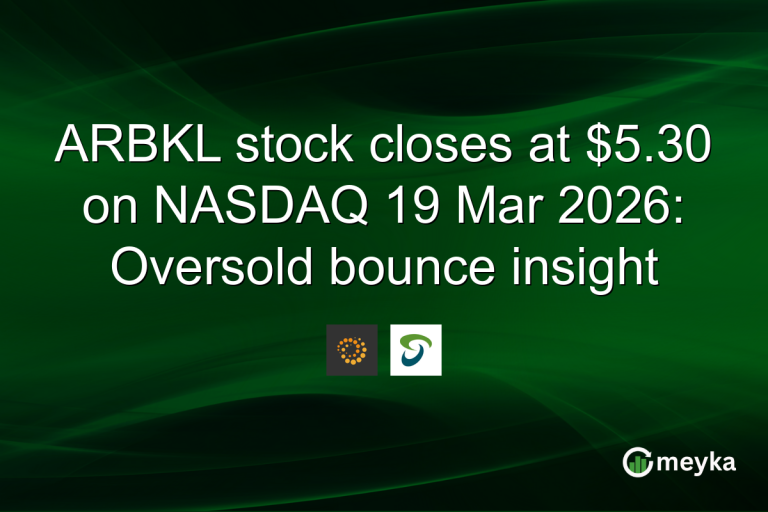 ARBKL stock closes at $5.30 on NASDAQ 19 Mar 2026: Oversold bounce insight