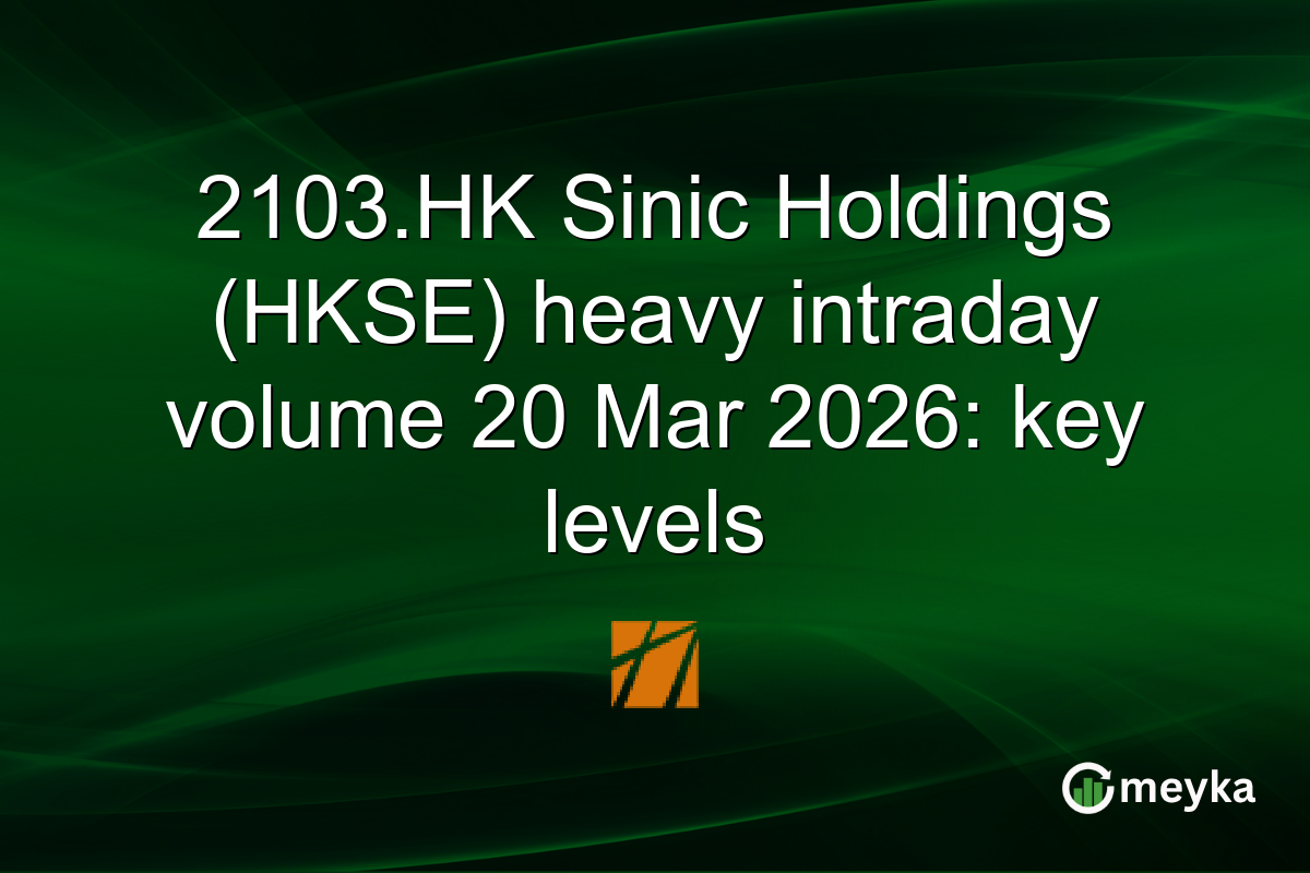 2103.HK Sinic Holdings (HKSE) heavy intraday volume 20 Mar 2026: key levels