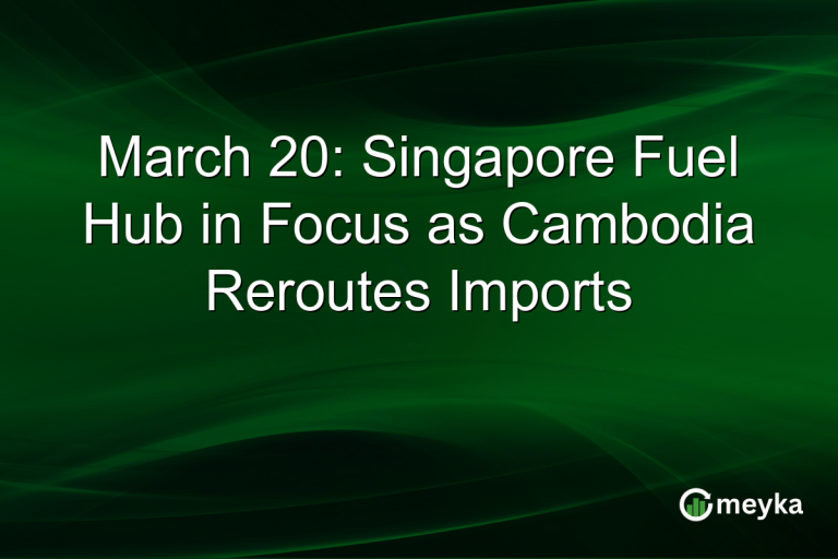 March 20: Singapore Fuel Hub in Focus as Cambodia Reroutes Imports