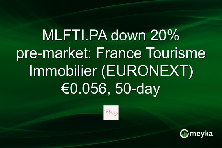 MLFTI.PA down 20% pre-market: France Tourisme Immobilier (EURONEXT) €0.056, 50-day