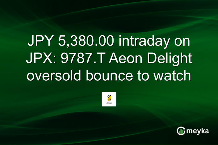 JPY 5,380.00 intraday on JPX: 9787.T Aeon Delight oversold bounce to watch