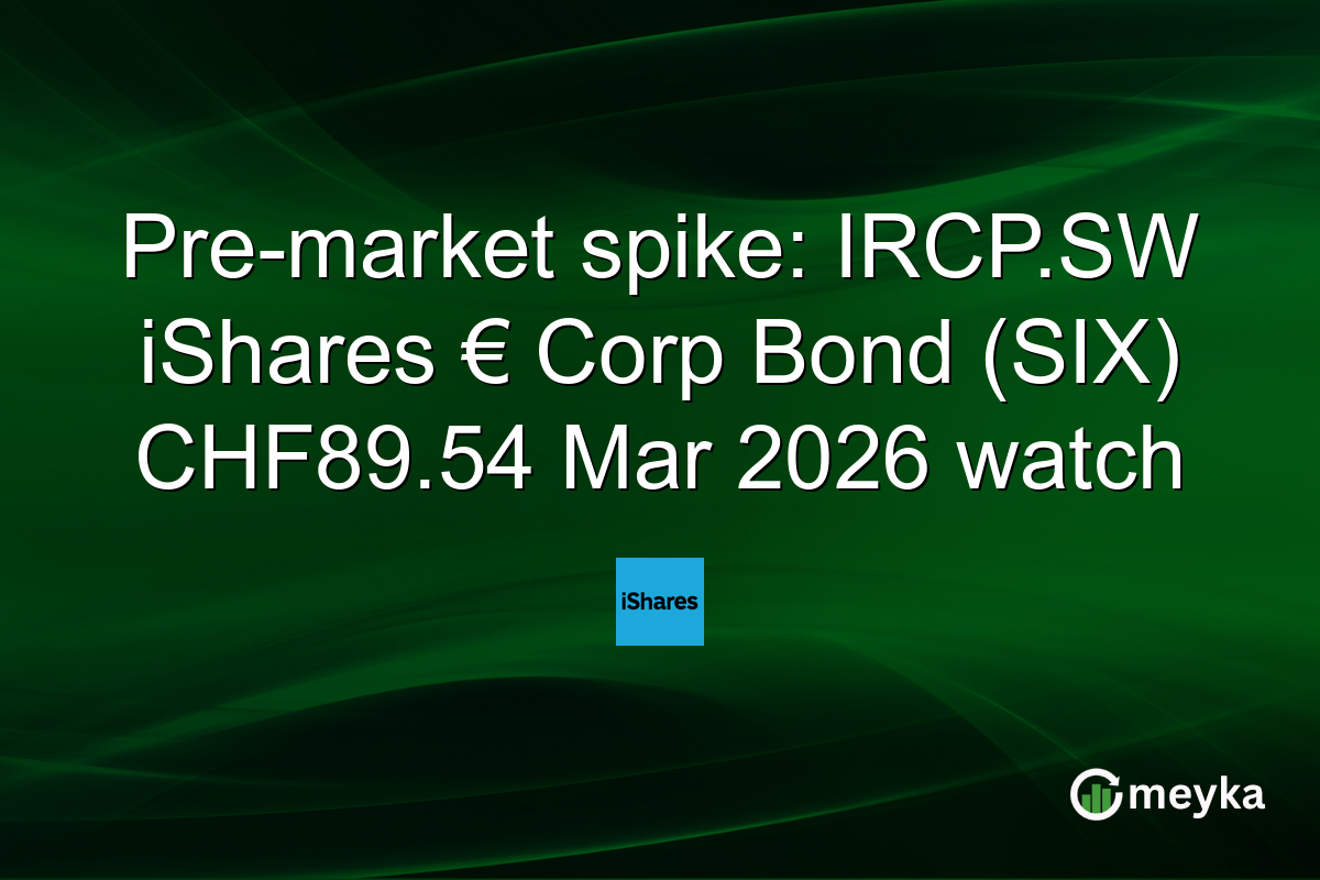 Pre-market spike: IRCP.SW iShares € Corp Bond (SIX) CHF89.54 Mar 2026 watch