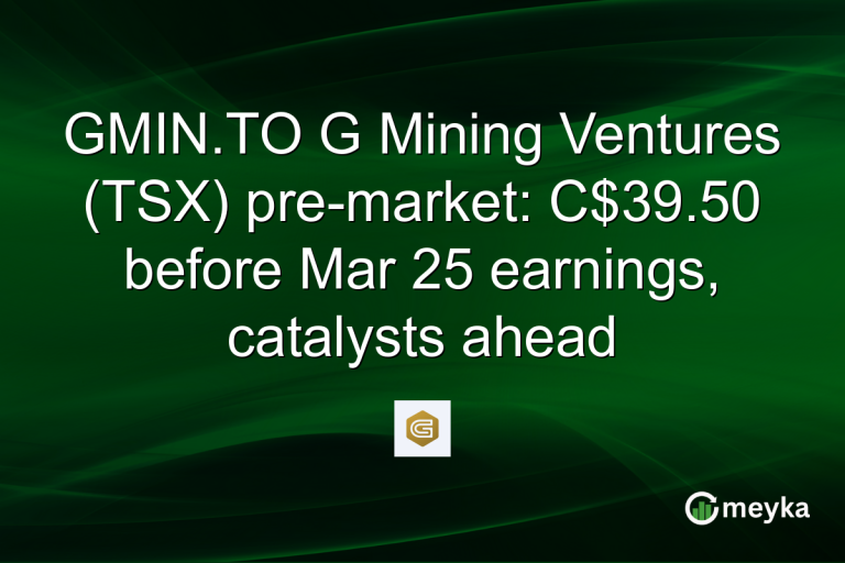GMIN.TO G Mining Ventures (TSX) pre-market: C$39.50 before Mar 25 earnings, catalysts ahead
