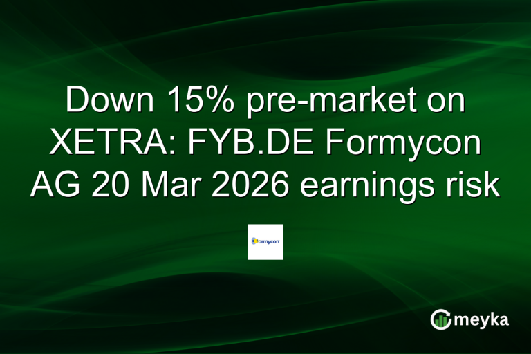 Down 15% pre-market on XETRA: FYB.DE Formycon AG 20 Mar 2026 earnings risk