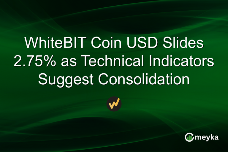 WhiteBIT Coin USD Slides 2.75% as Technical Indicators Suggest Consolidation