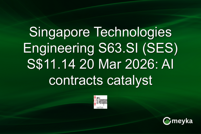 Singapore Technologies Engineering S63.SI (SES) S$11.14 20 Mar 2026: AI contracts catalyst