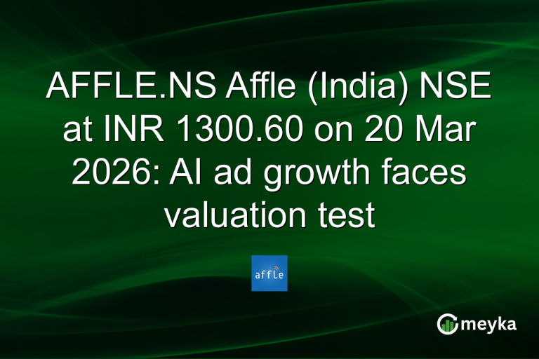 AFFLE.NS Affle (India) NSE at INR 1300.60 on 20 Mar 2026: AI ad growth faces valuation test