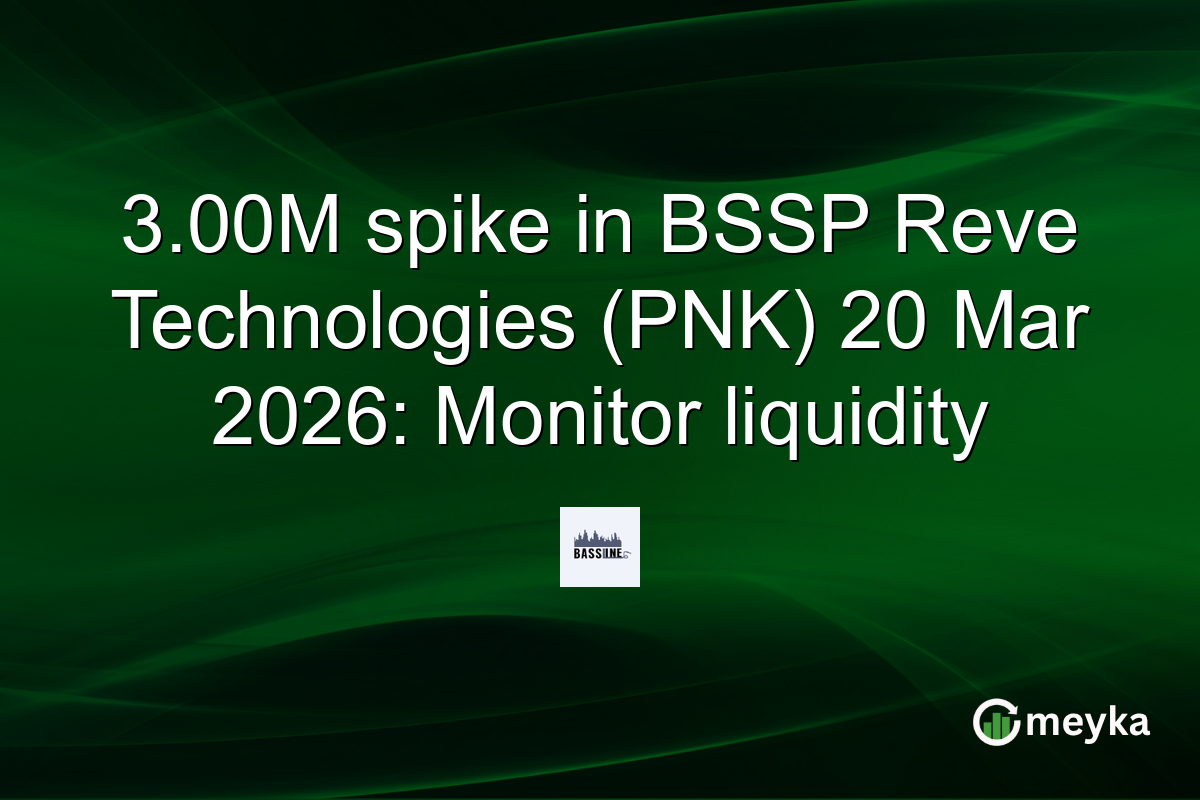 3.00M spike in BSSP Reve Technologies (PNK) 20 Mar 2026: Monitor liquidity