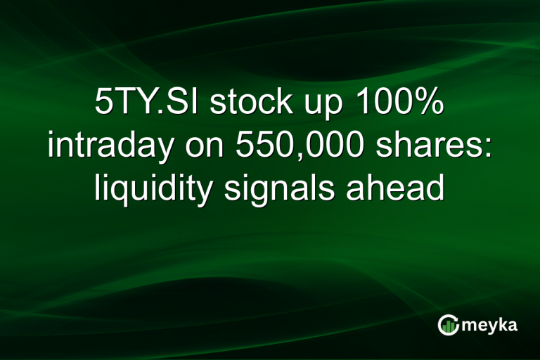 5TY.SI stock up 100% intraday on 550,000 shares: liquidity signals ahead