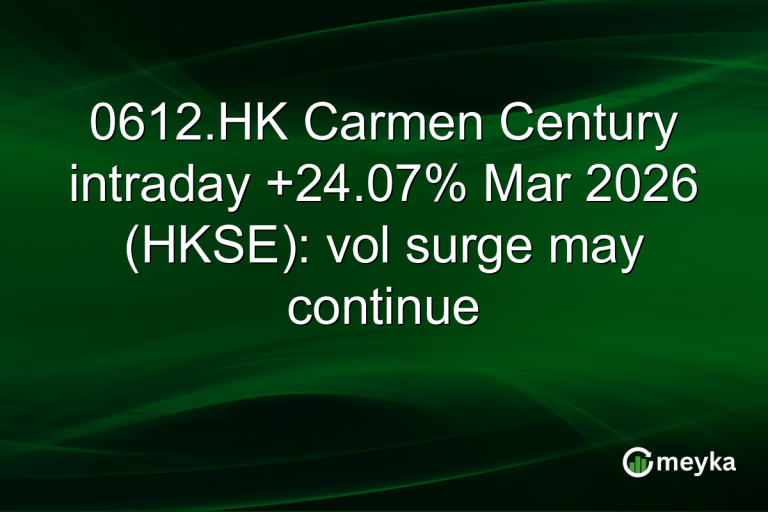 0612.HK Carmen Century intraday +24.07% Mar 2026 (HKSE): vol surge may continue