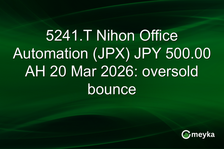 5241.T Nihon Office Automation (JPX) JPY 500.00 AH 20 Mar 2026: oversold bounce