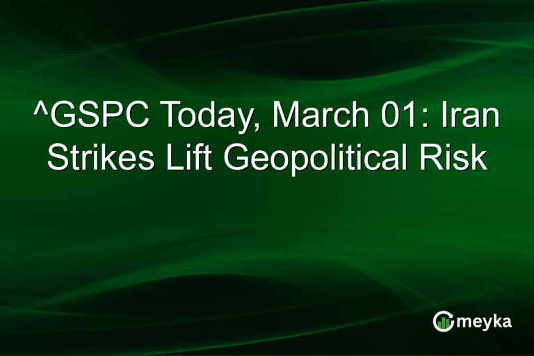 ^GSPC Today, March 01: Iran Strikes Lift Geopolitical Risk