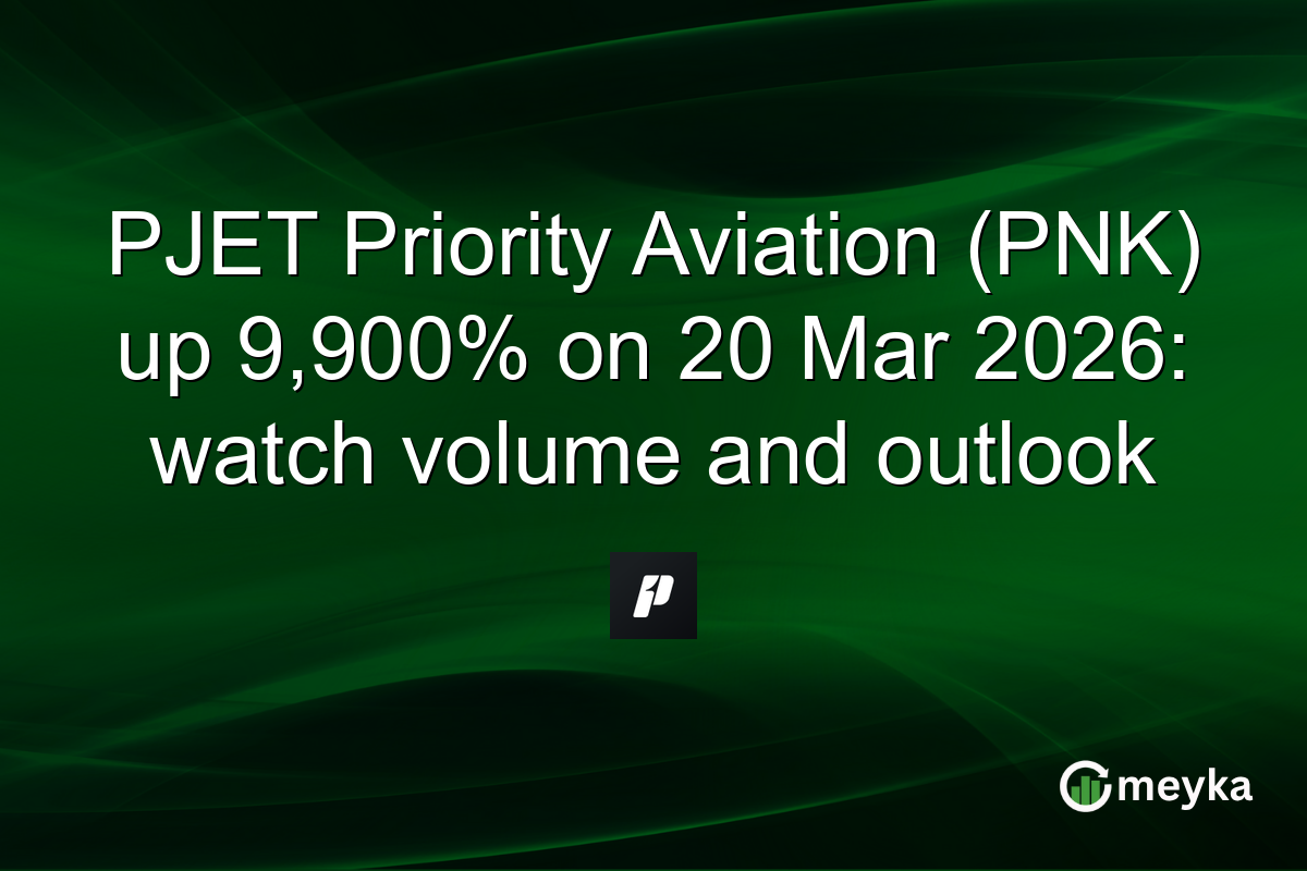 PJET Priority Aviation (PNK) up 9,900% on 20 Mar 2026: watch volume and outlook