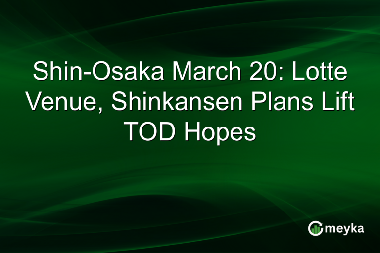 Shin-Osaka March 20: Lotte Venue, Shinkansen Plans Lift TOD Hopes