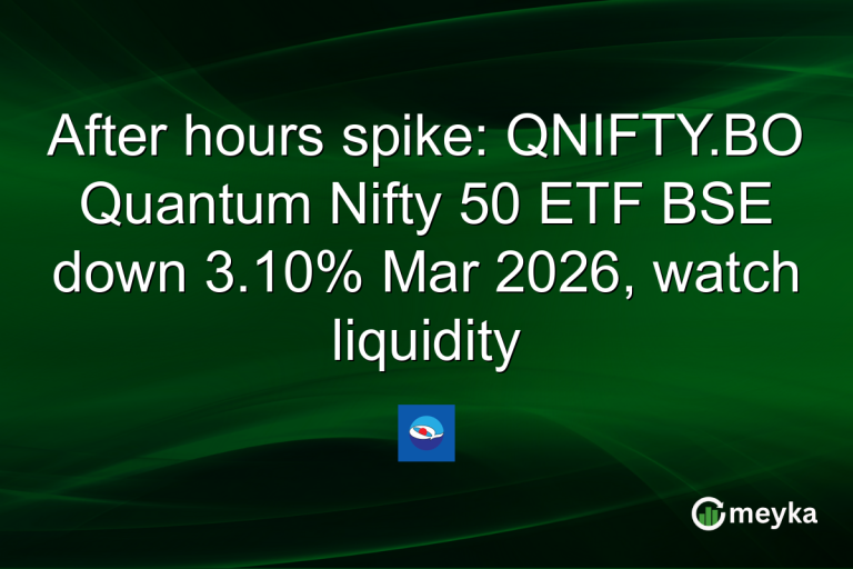 After hours spike: QNIFTY.BO Quantum Nifty 50 ETF BSE down 3.10% Mar 2026, watch liquidity