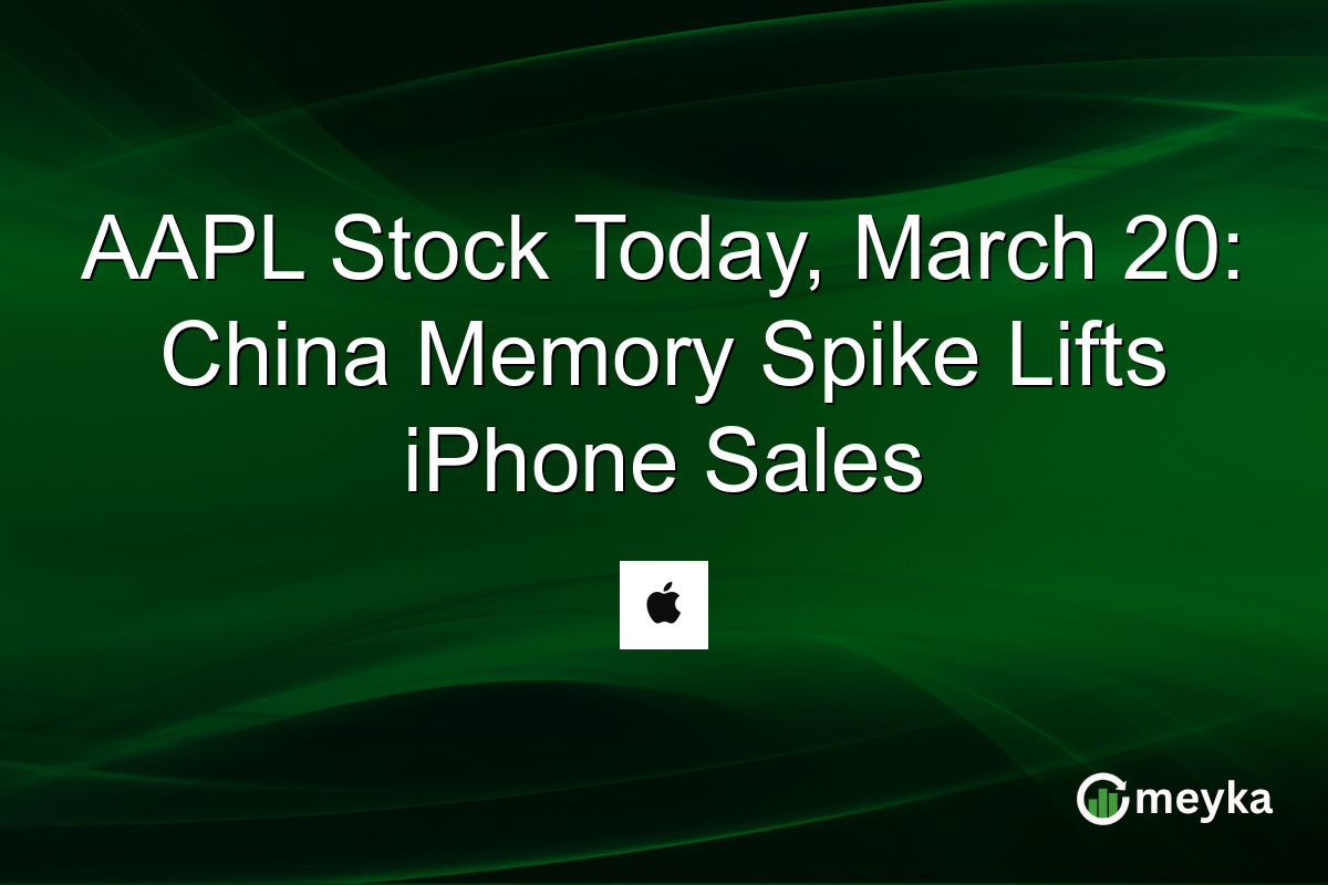 AAPL Stock Today, March 20: China Memory Spike Lifts iPhone Sales