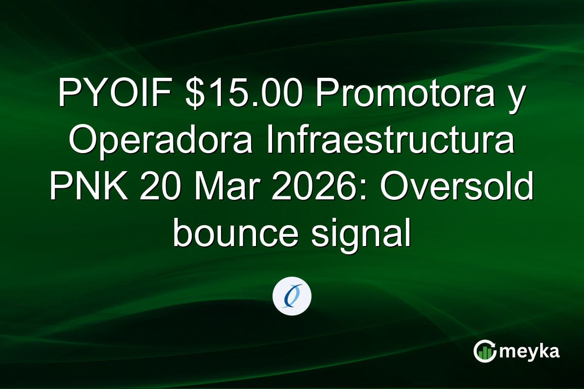 PYOIF $15.00 Promotora y Operadora Infraestructura PNK 20 Mar 2026: Oversold bounce signal