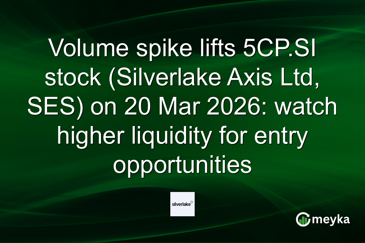 Volume spike lifts 5CP.SI stock (Silverlake Axis Ltd, SES) on 20 Mar 2026: watch higher liquidity for entry opportunities