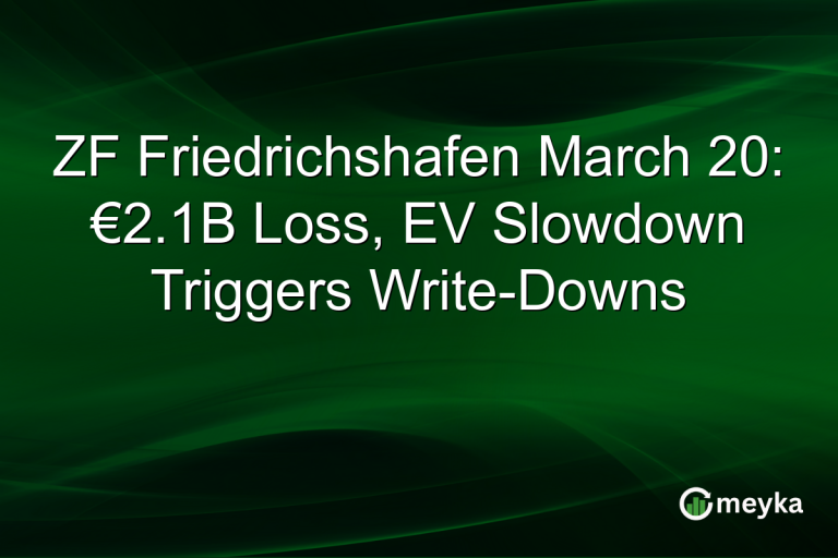 ZF Friedrichshafen March 20: €2.1B Loss, EV Slowdown Triggers Write-Downs