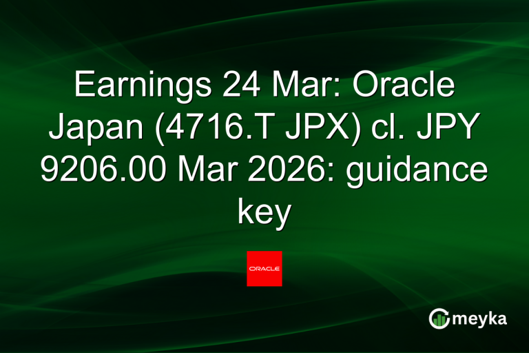 Earnings 24 Mar: Oracle Japan (4716.T JPX) cl. JPY 9206.00 Mar 2026: guidance key