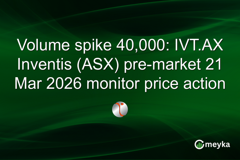 Volume spike 40,000: IVT.AX Inventis (ASX) pre-market 21 Mar 2026 monitor price action