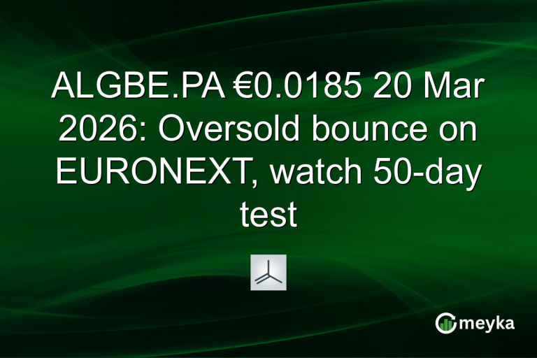 ALGBE.PA €0.0185 20 Mar 2026: Oversold bounce on EURONEXT, watch 50-day test