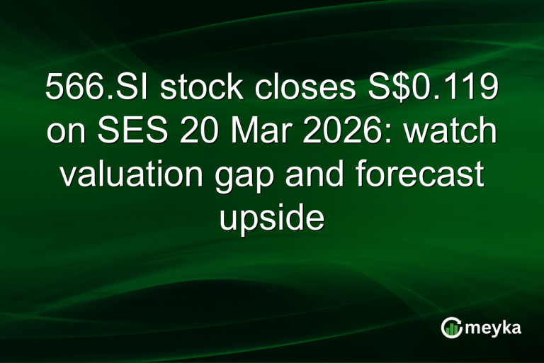 566.SI stock closes S$0.119 on SES 20 Mar 2026: watch valuation gap and forecast upside