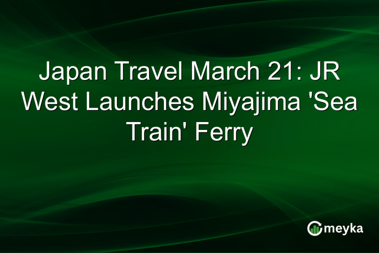 Japan Travel March 21: JR West Launches Miyajima 'Sea Train' Ferry