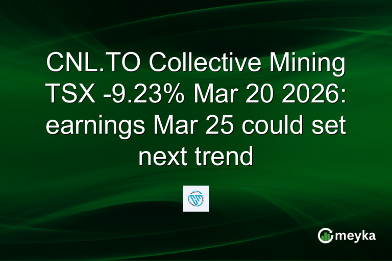 CNL.TO Collective Mining TSX -9.23% Mar 20 2026: earnings Mar 25 could set next trend