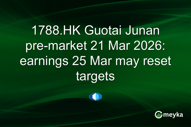 1788.HK Guotai Junan pre-market 21 Mar 2026: earnings 25 Mar may reset targets